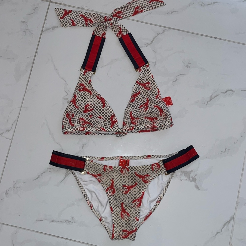 RED CARTER LOBSTER BIKINI